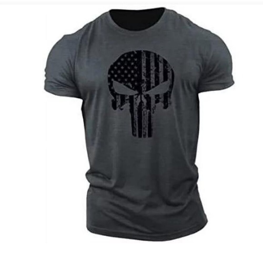 NEW- ReedCA Grey Punisher UK T-Shirt- Men's XL